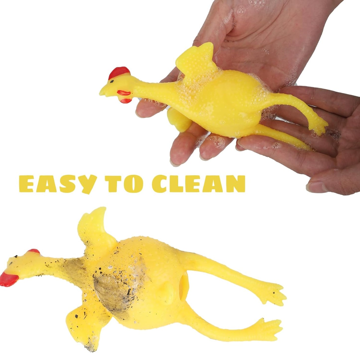 Laying Hens, creative toys, jokes, squeeze toy laying hen, ventilation chicken key chains, ventilation, stress relief, trick-yux.