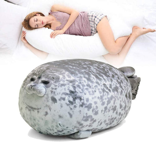 Thick seal pillow cute seal plush toy stuffed animal toy_tfrf 30CM.