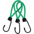 16 Pieces Rubber Straps with Hooks, Tent Rubber Hook, Camping Tent Hook Rubber Strap, for Camping, Tarpaulins, Awnings, Tents--Green.
