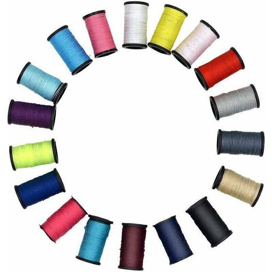 Mini Sewing Kit with 52 Sewing Accessories, 18 Thread Spools with Black Sewing Box for Beginners Kids Travelers Sewing Machine Adults Girls (Small).