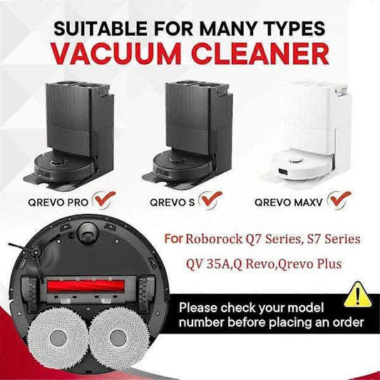 6-pack rubber brushes for Qrevo S/MaxV/Pro/Plus, Q series, S7 series, series, 35A vacuum cleaner parts.