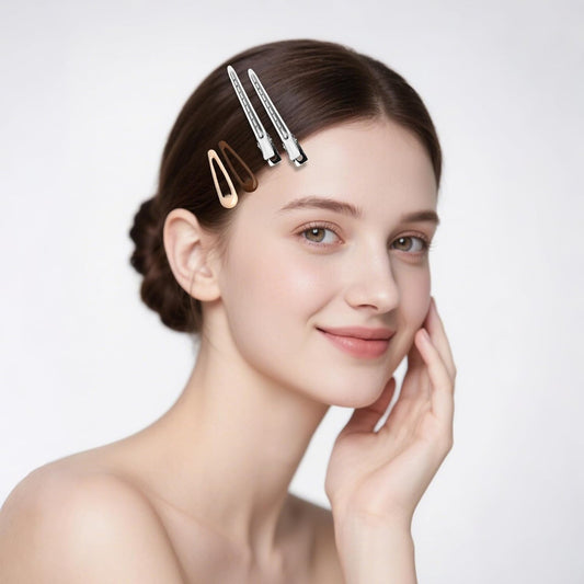 30PCS Hair Clips for Women, Girls & Hair Pins: l Non-Slip 20 Mini 1.89" Snap & 10 Large 3.5" Alligator & Duckbill Sectioning Clips, Salon Styling & Kids Hairstyle Use (Multi-Color)