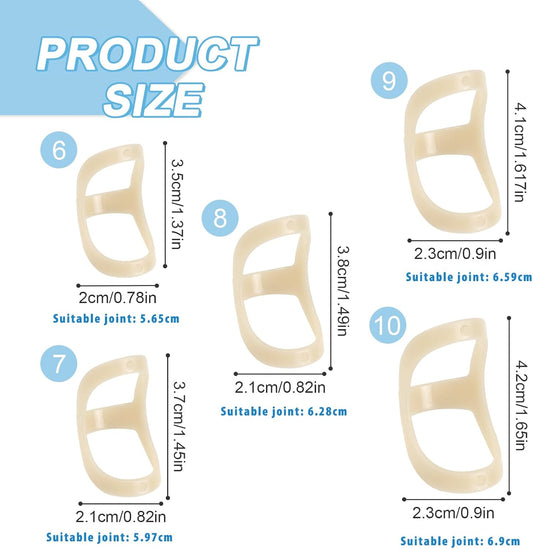 5Pcs Finger Splint, Trigger Finger Splint, Comfortable Trigger Finger Splint, Thumb Brace to Support and Protection for Arthritis, Thumb, and Other Finger Conditions(6,7,8,9,10 Sizes)