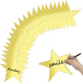 30 Pcs Star Cutouts Double Printed Paper, Star Cutouts Paper, 11 Inch Stars Decoration for Wedding Party Classroom Table DIY Decoration (Gold)