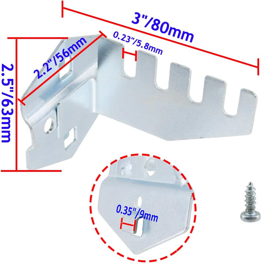 Saw Blade Storage Rack Fits 3/8" Pegboard Heavy Duty Saw Blade Holder Metal Pegboard Accessorie for Craft Workshop, Office and Home -1 Pair