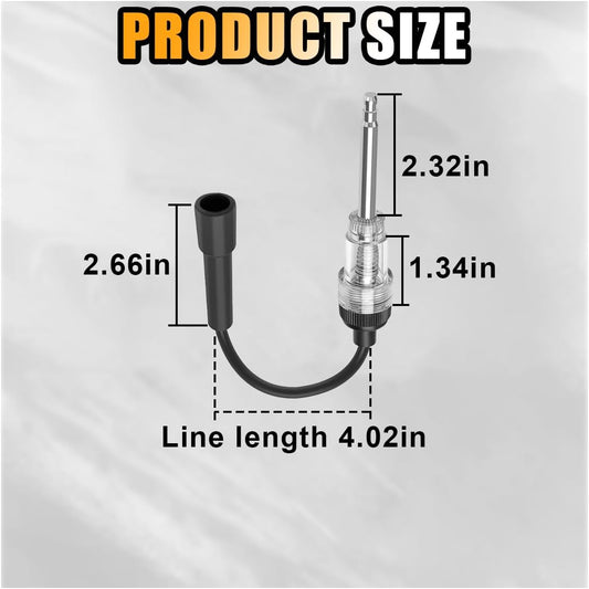 Inline Spark Plug Tester, Straight Boot Ignition Coil Tester Light, Car Small Engine Spark Tester, Armature Diagnostic Detector Tool for Car Lawnmower Internal External Engine (1 PC)