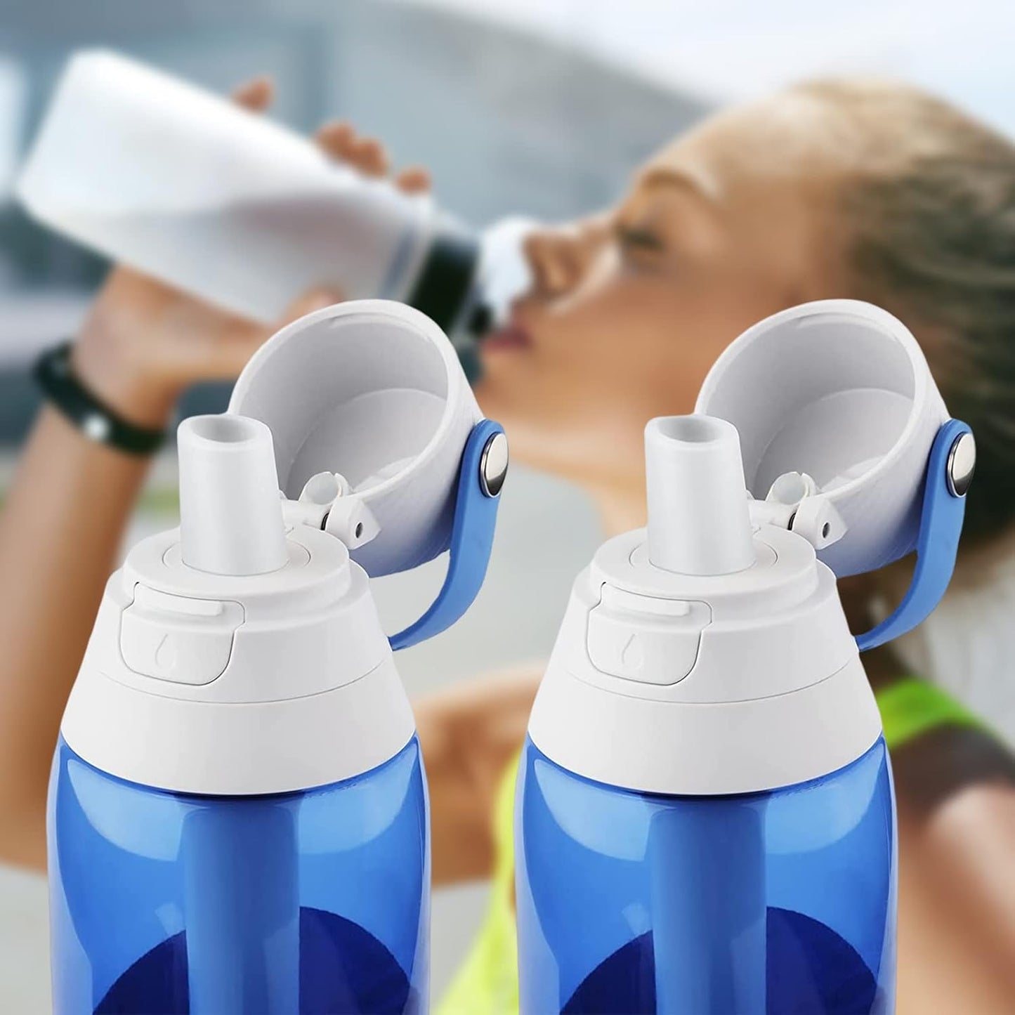 Bite Valve Replacement for Brita Water Bottle, 2 Pack, Silicone, BPA-Free, 1 Liter, Sports, Travel