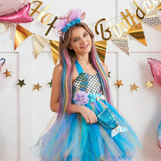 24PCS Colored Hair Extensions for Girls Colorful Hair Accessories for Girls Clip in Rainbow Hair Clips Extension for Girl Ponytails Accessories,Suitable For girl 18+age