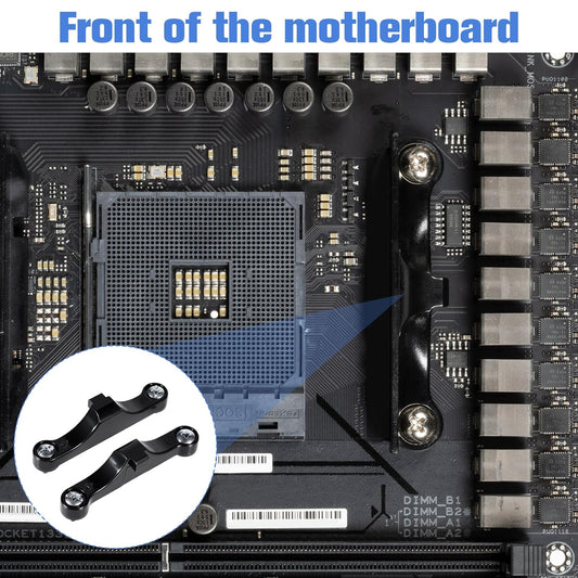 4 PCS AM5 CPU Bracket AM5 Motherboard CPU Cooler Fan Bracket, Desktop Computer Fan Retainer with Screws Black