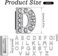 52Pcs A-Z Rhinestone Letter Charms for Bracelet,Alphabet Junk Case Charms for Jewelry Making Alphabet Beads DIY Bracelet Charm Supplies