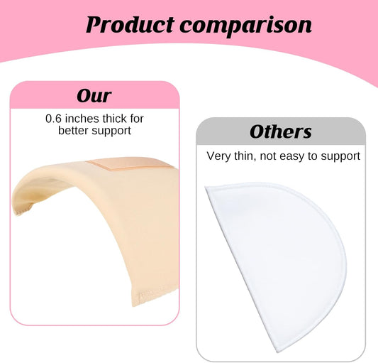 3 Pairs Shoulder Pads for Womens Clothing, Anti-Slip Detachable Hombreras para Ropa Mujer No-Sewing Required Breathable Set-in High Low Sponge Pad Men Blazer Clothes Sewing Accessories