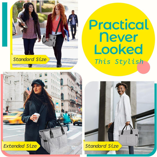 Cute&Classy Roomy Insulated Lunch Bags for Women - Stylish & Functional Large Tote Adult Lunch Box for Working & Picnic