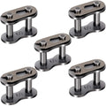 5 Pack #60 Roller Chain Connecting Links, Master Connector Link for Agricultural Machine, Tractors