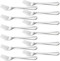 Silverware, Dinner Fork 8 Inches, Forks Set of 12 Premium Food Grade Stainless Steel Forks for Home Kitchen Party Restaurant, Mirror Polished Dishwasher Safe
