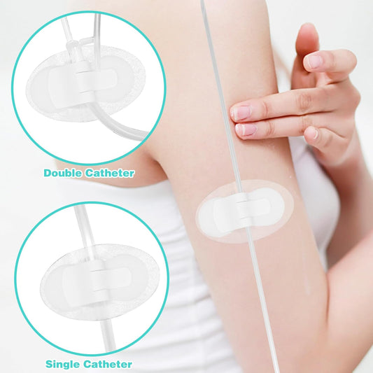 10Pcs Foley Catheter Stabilization Device, Urinary Catheter Leg Bag Holder, Adhesive Catheter Urinary Leg Bag Legband Holder, Urinary Catheter Hook and Loop Fixing Device Sticker Catheter Supplies