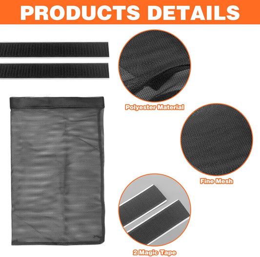 2Pcs Dryer Vent Lint Bags Lint Traps, Dryer Lint Trap Dryer Lint Catcher Lint Bag for Outdoor Dryer Vent, 15.35 X 9.84 Inch Exterior Dryer Vent Cover Capturing Lint and Dust for House(Black)