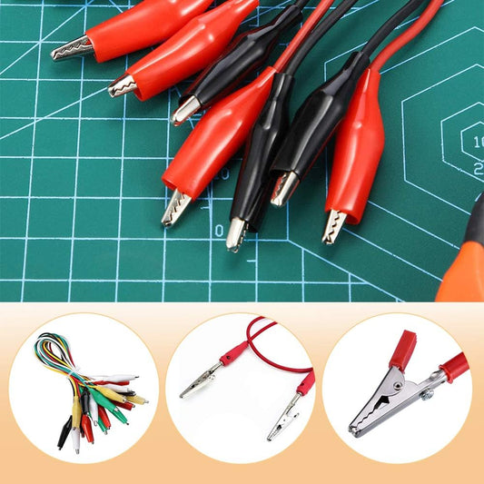 100 Pcs Metal Alligator Clips 2 Inch, 51mm Electrical Steel Crocodile Clips Spring Clamps Silver Tone Nickel Plated