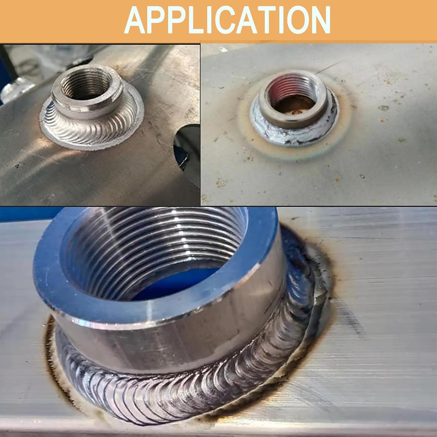 1/4" NPT Female Weld on Bung Fitting Aluminum(2PCS)