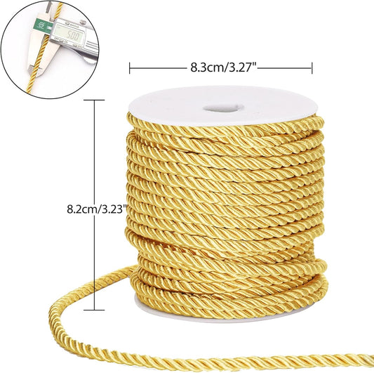 White Twine String and Gold Rope
