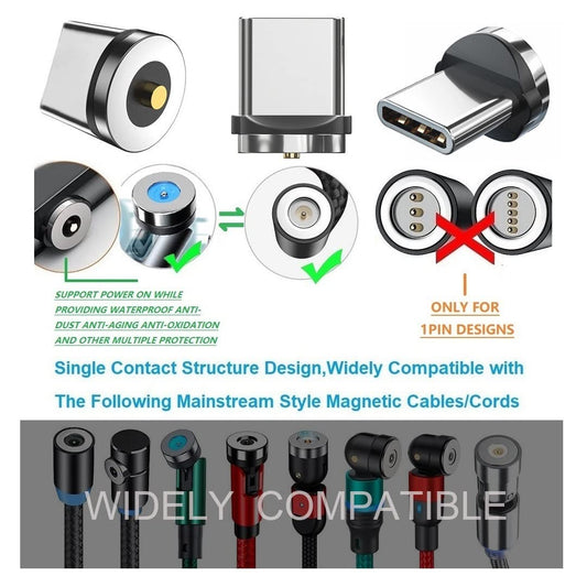 Magnetic Charging Tips Series (Type-c Tips)/10pc,Magnetic Type-C Tips,Just Charger Tips Without USB Cable&Non-Data