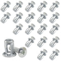 20 Pack M6*25 Hollow Wall Anchors, Heavy Duty Cavity Fixing Anchors, Secure Fixings for Thin Walls/Aluminium Cladding Sheet/Steel Pipe/Iron Sheet/Hollow Plastic Sheet(M6 x 1")