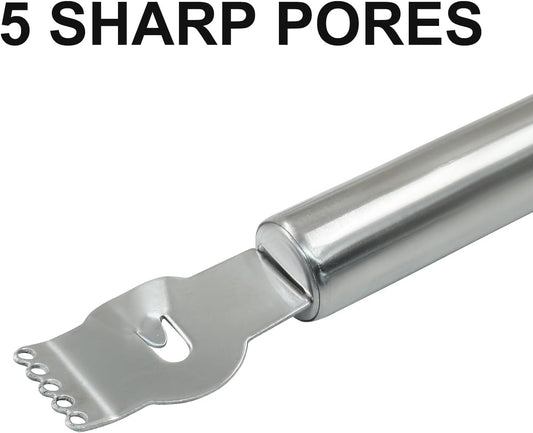 Lemon Zester Grater Stainless Steel Lemon Zester Tool with Channel Knife Orange Citrus Fruit Peeler