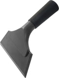 Small Squeegee 5 inch Rubber Window Tint Windshield Scraper, Non-Slip Handle Glass Cleaner for Car Glass Mirror Shower Door/Bathroom Cleaning(Pure Black, 1 Pack)