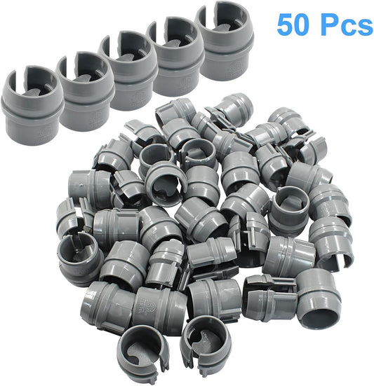 50 PCS 1/2 Inch Non-Metallic Cable Connector, Quick Installation Labor Saving Cable Connector for 14/2-10/3 AWG Single Cable, 14/2-12/2-14/3 AWG Two Cables