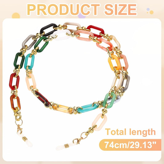 Acrylic Glasses Chain, Eyeglass Chain Holder Strap Chains