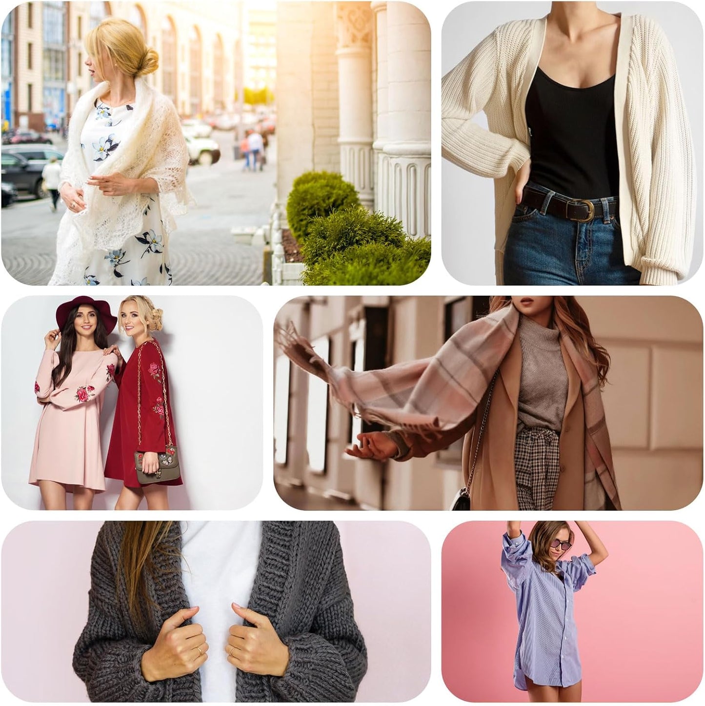 Retro Cardigan Collar Clips & Shirt Clips for Women