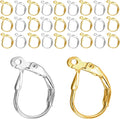 Leverback Earring Hooks 80pcs French Ear Wire Lever Back Earwire for Jewelry Making Crafting (Gold and Silver)