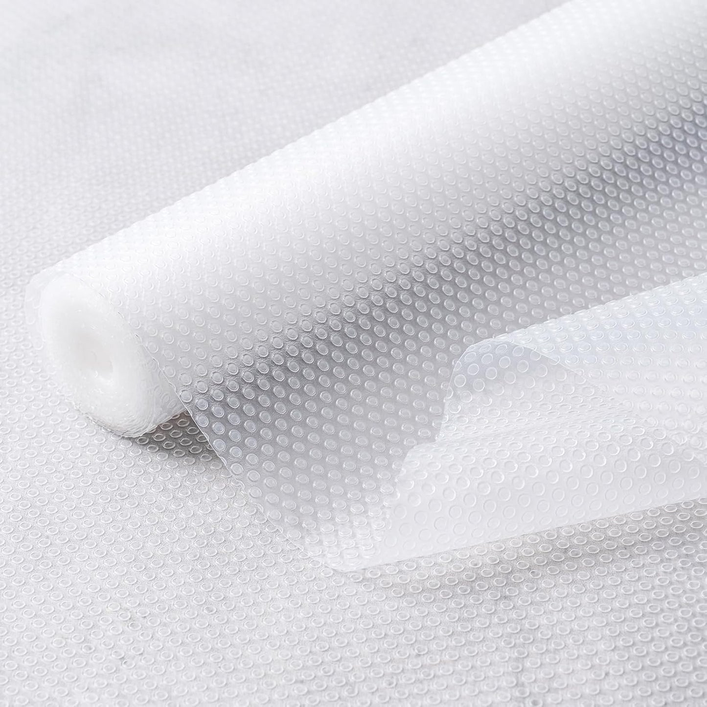 12 Inches x 20 FT Non-Adhesive Shelf Liner Water Resistant Oil-Proof Thickened Easy to Clean and Cut Drawer Mats for Refrigerator, Desk, Cabinet, Kitchen