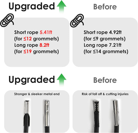 4 Cords Zero Gravity Chair Replacement Cord, Antigravity Chair Replacement,Universal Repair Cord Kit for Repairing Zero Gravity Chair(Black)
