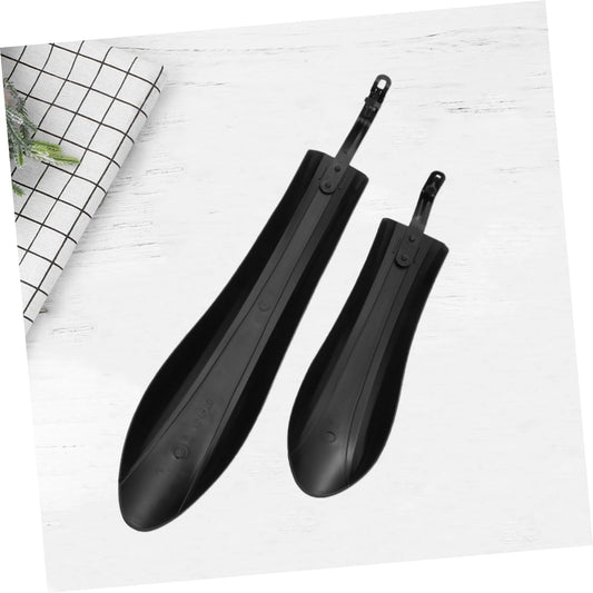 Adjustable Black Bicycle Mudguard Set - 1 Set.