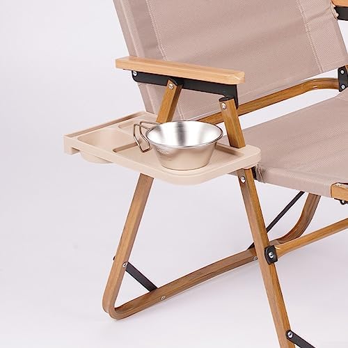 Folding Camping Table Multifunctional Portable Picnic Table for Outdoor Travel Khaki.