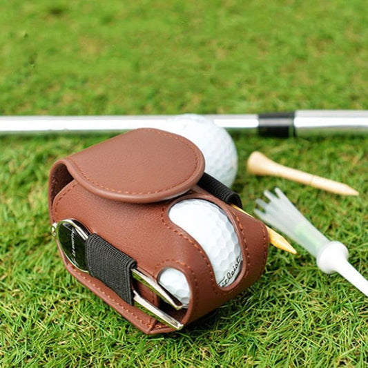 Golf Ball Pouch Set of 2 Belt Clip Holder Perfect Golf Gift for Men.