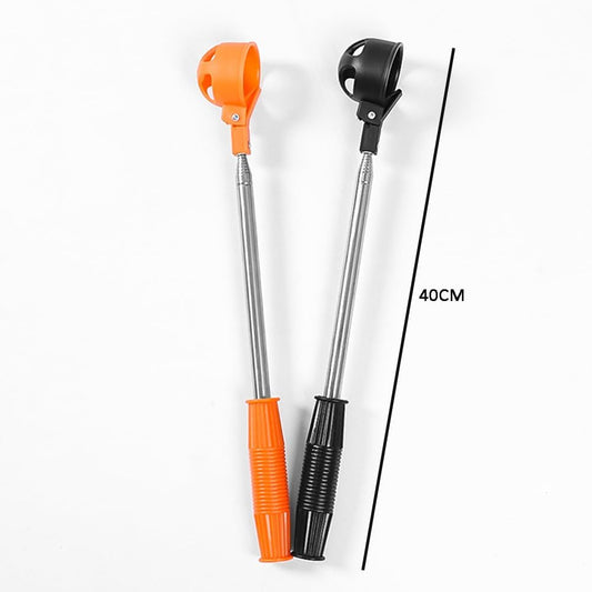 Orange Retractable Golf Ball Retriever Stainless Steel Water Golf Picker.