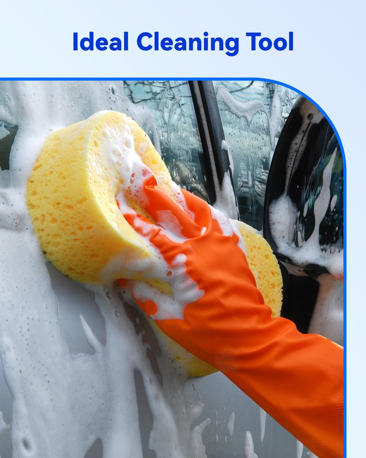 1 Piece Yellow Soft Sponge Large Car Cleaning Sponge Multifunctional Cleaning Sponge Easy to Use Thickened Foam Rubber Large Boat Shaped Sponge Suitable for Kitchen Bathroom Home Cleaning.