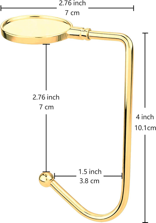 4 Pack Gold Rotatable Open Haar Clips No Drilling Required.