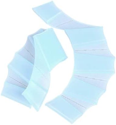 Silicone Swim Fins - Blue - 1 Pair - Ideal for Snorkeling - Comfortable Silicone Swimming Equipment.