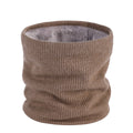 Winter Sports Fleece Scarf for Adults Khaki Warm Soft Winter Accessory