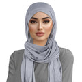 Women's Cotton Headscarf - Grey Turban Hat - Soft Breathable Head Cover - 1 Piece