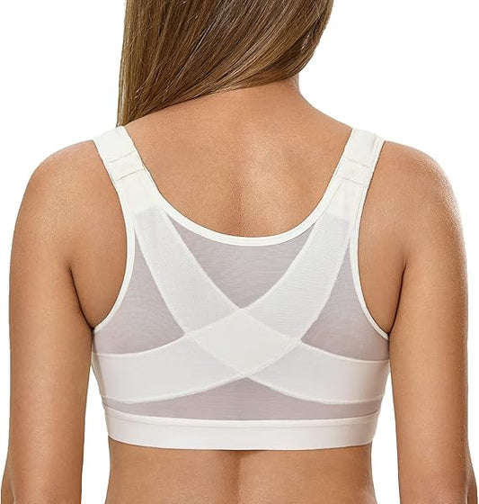 Women's Non-Wired Bra White Size M 1 Piece.
