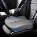 Memory Foam Car Seat Cushion 42x42x10cm Grey - Comfortable Support for Car Seats.