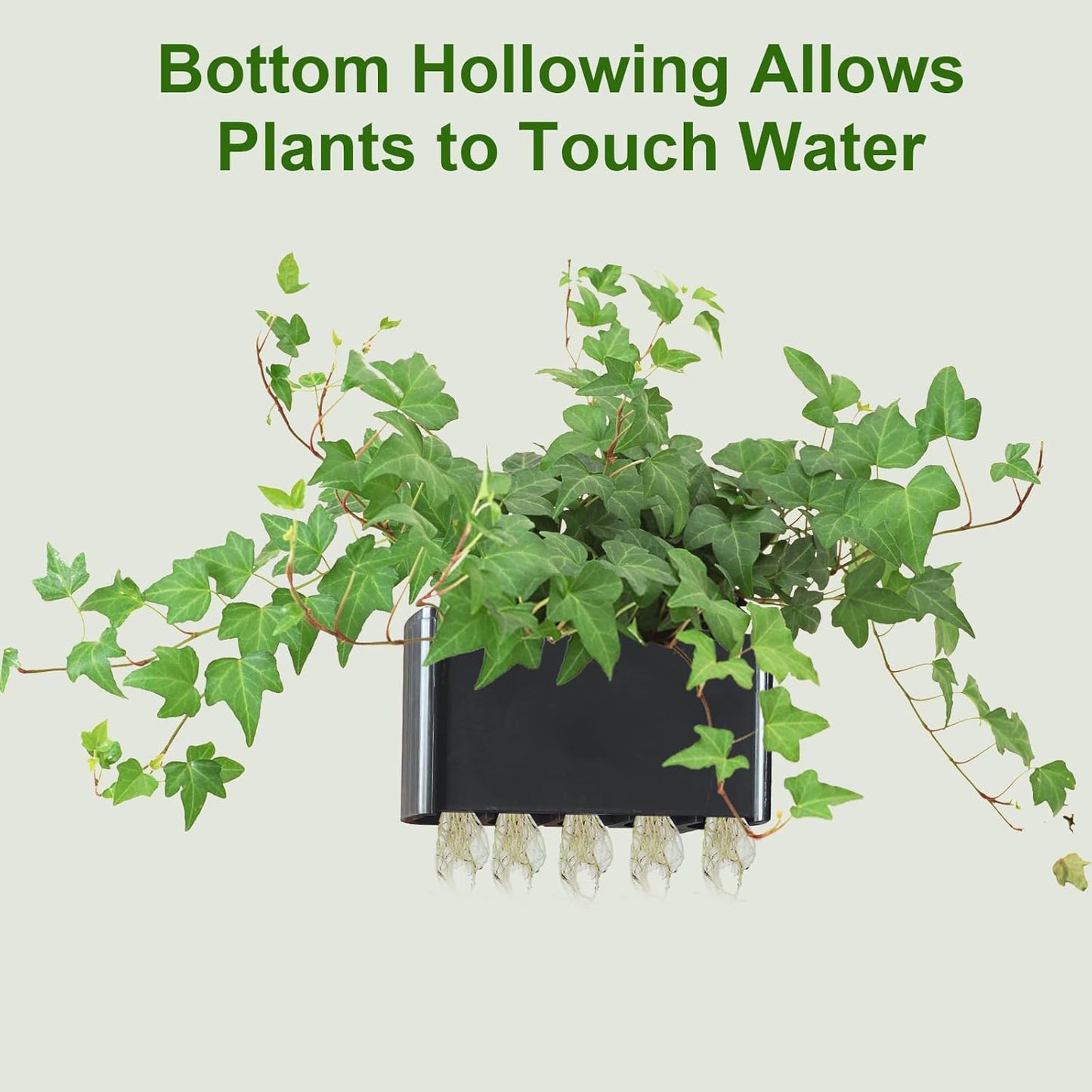 Hydroponic Aquarium Plant Holder 2 Pack Black 9x9x6cm for Aquascape Plant Cultivation