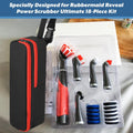Homakover Carrying Case Compatible with Rubbermaid Reveal Power Scrubber Ultimate Kit, Waterproof Storage Bag for Scrub Brush Cleaner, Adjustable Storage Holder with Pocket for Accessories