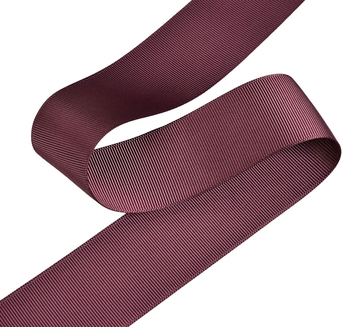 Burgundy Grosgrain Ribbon, 1 1/2 Inch 50 Yards, Great for Crafts Bows Flower Bouquet Wedding Home Decor Gift Wrapping