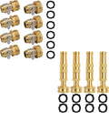 Garden Hose Repair Connector with Clamps + Adjustable Twist Hose Nozzle