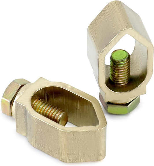 Direct Burial Ground Rod Clamp, 10 Pack 5/8" Diameter Copper Mechanical Connectors