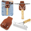 1 Set Cattle Show Comb Brush Holder Livestock Supplies for Cattle Horse Grooming Brush Show Comb with Wood Handle for Cow Livestock Brushes Pet Dog Cattlel Cows Goat Sheep